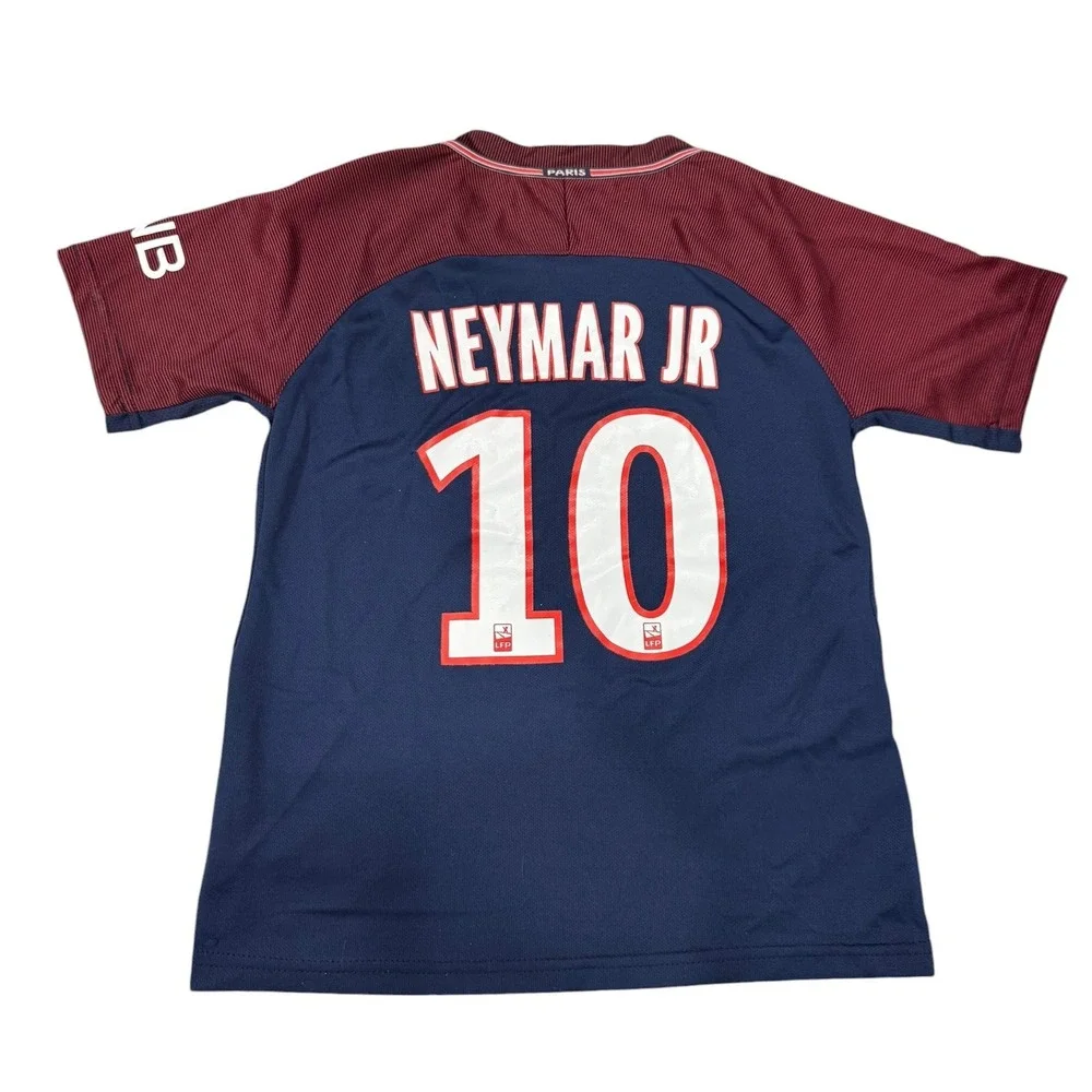 Nike PSG Neymar Jr 10 Youth 24 Dri-FIT Soccer Jersey Paris Saint-Germain Blue XS